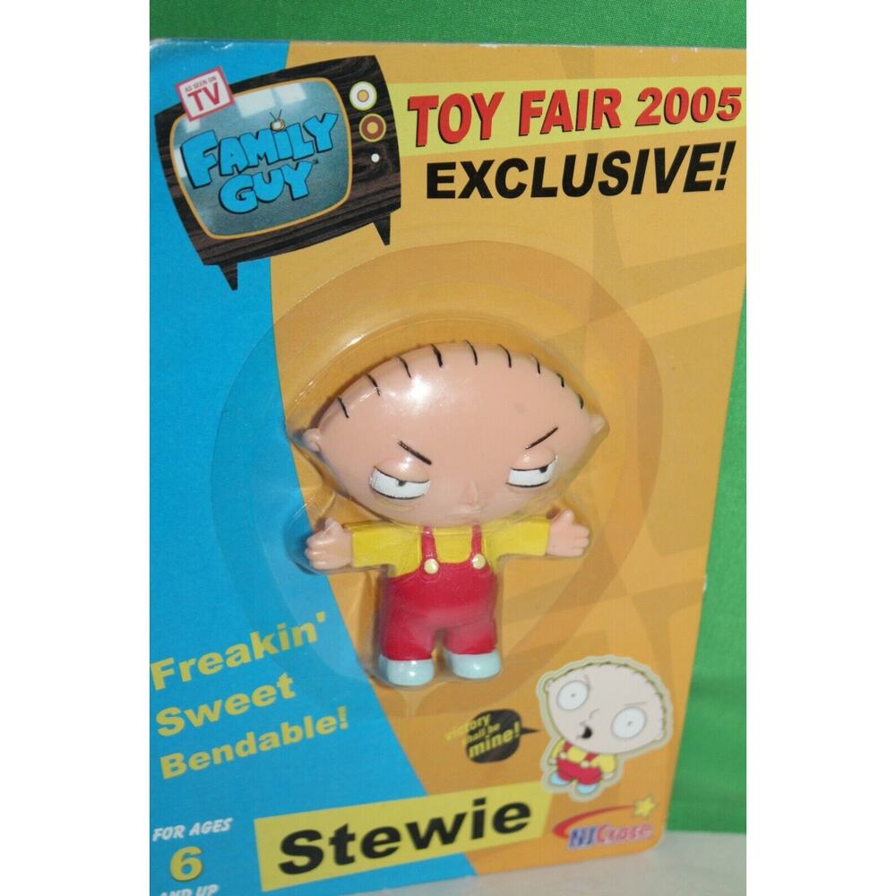 Family Guy NJ Croce Freakin' Sweet Bendable Stewie Toy Fair 1,798/2005 Sealed